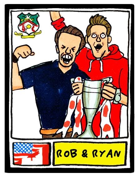 Wrexham Vol 4 - No Score Draws Welcome To The Championship Edition - A3 print of 24 hand-drawn Panini-doodles Of WFC's 24/25 Promotion Squad