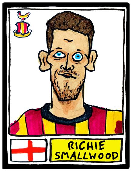 Bradford City Vol 2 - No Score Draws Bantams Going Up Edition - A3 print of 26 hand-drawn Panini-doodles Of BCFC's 24/25 Promotion Squad