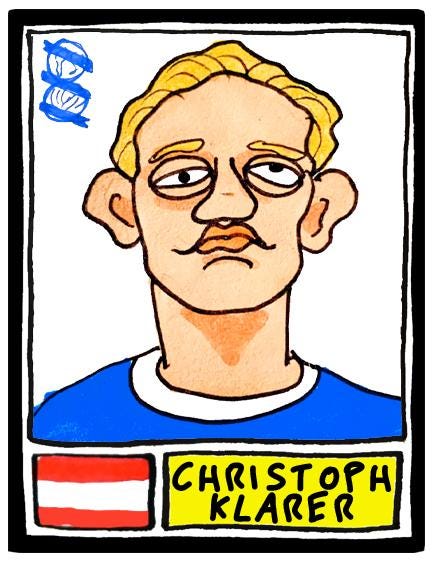 Birmingham City Vol 2 - No Score Draws Blues 24/25 Edition - A3 print of 24 hand-drawn Panini-Doodles Of BCFC's 24/25 League One Champions