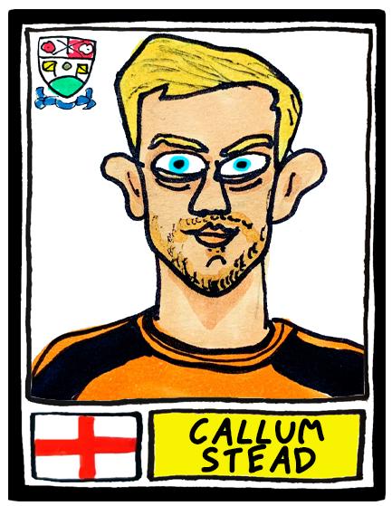 Barnet - No Score Draws The Hive Edition - A3 print of 24 Wonky Panini-style Doodles Of The Bees' 24/25 National League- Winning Squad