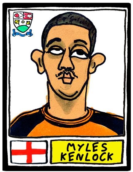 Barnet - No Score Draws The Hive Edition - A3 print of 24 Wonky Panini-style Doodles Of The Bees' 24/25 National League- Winning Squad