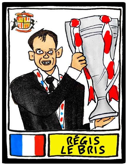 Sunderland Volume 4 - No Score Draws Going Up Edition - A3 print of 24 Wonky-Style Doodles Of SAFC's 24/25 Black Cats Promotion Winners
