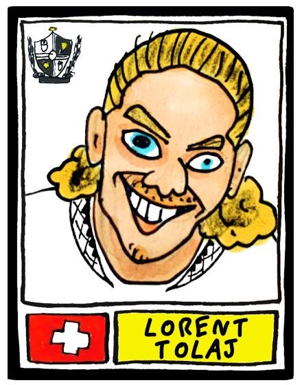 Port Vale Vol 2 - No Score Draws Valiants Going Up Edition - A3 print of 24 hand-drawn Panini-doodles Of PVFC's 24/25 Promotion Squad