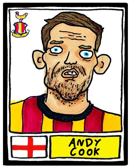 Bradford City Vol 2 - No Score Draws Bantams Going Up Edition - A3 print of 26 hand-drawn Panini-doodles Of BCFC's 24/25 Promotion Squad