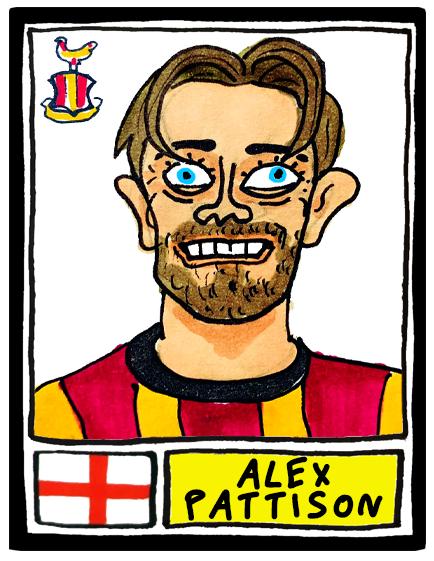 Bradford City Vol 2 - No Score Draws Bantams Going Up Edition - A3 print of 26 hand-drawn Panini-doodles Of BCFC's 24/25 Promotion Squad