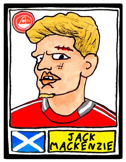 Aberdeen Vol 2 - No Score Draws Hampden '25 Edition - A3 print of 26 Wonky Panini-style doodles of Aberdeen 24-25 Scottish Cup Winners