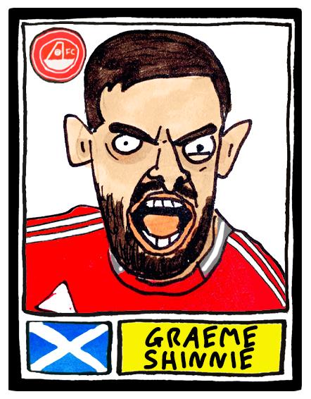 Aberdeen Vol 2 - No Score Draws Hampden '25 Edition - A3 print of 26 Wonky Panini-style doodles of Aberdeen 24-25 Scottish Cup Winners