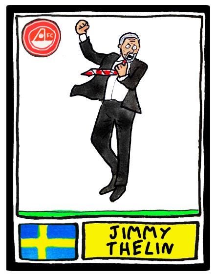 Aberdeen Vol 2 - No Score Draws Hampden '25 Edition - A3 print of 26 Wonky Panini-style doodles of Aberdeen 24-25 Scottish Cup Winners
