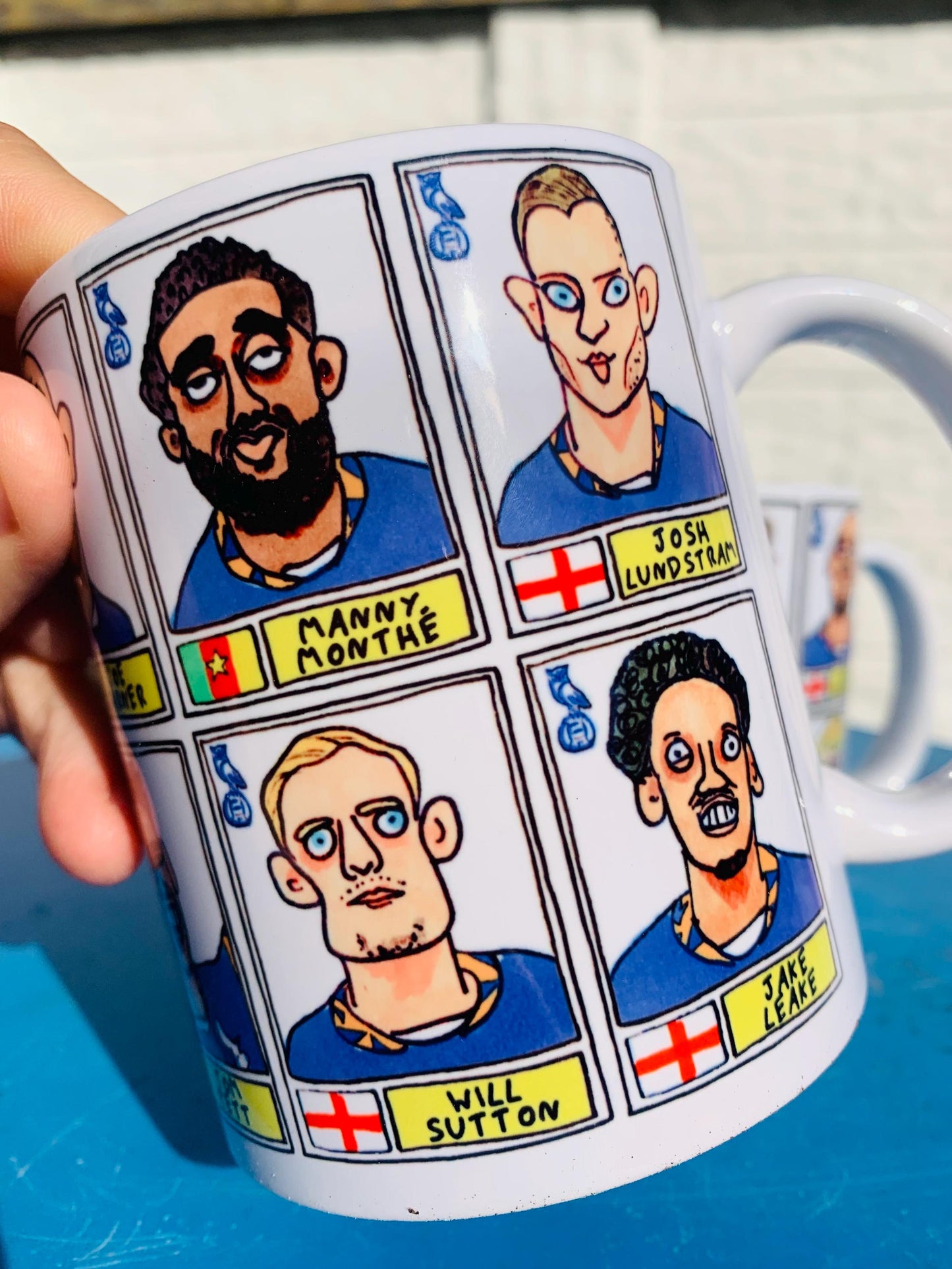 Oldham Athletic Vol 2 - Mellonball No Score Draws Mug Set - Set of TWO DIFFERENT 11oz Mugs with Wonky Doodles OAFC's 24/25 Playoff Winners