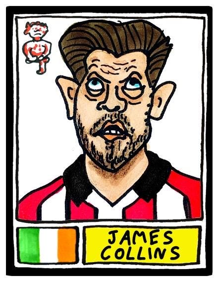 Lincoln City Vol 2 - No Score Draws Imps Going Up Edition - A3 print of 24 Wonky Panini-Style No Score Draws Doodles Of LCFC's 25/26 Side