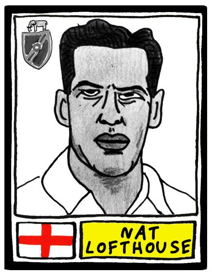 Bolton Wanderers - No Score Draws Trotters Edition - A3 print of 36 hand-drawn Panini-style footy sticker legends - Cheapskate football art