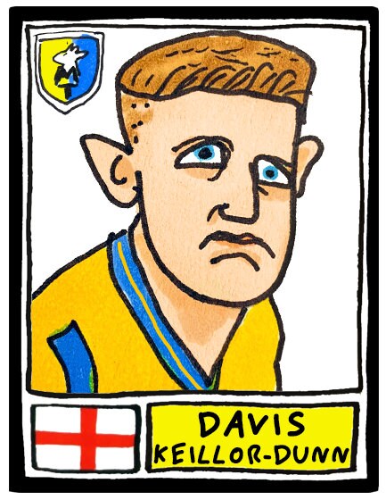 Mansfield Town - No Score Draws Stags Going Up Edition - A3 print of 24 hand-drawn Panini-style Doodles of MTFC's 23/24 Promotion Winners