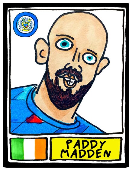 Stockport County Vol 2 - No Score Draws Challinor Edition - A3 print of 25 hand-drawn Panini-style Doodles of SCFC's 23-24 Promotion-Winners