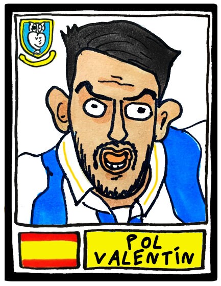 Sheffield Wednesday Vol 3 - No Score Draws Great Escape Edition - A3 print of 29 hand-drawn Wonky Panini-Doodles of Danny Rohl's 23/24 SWFC