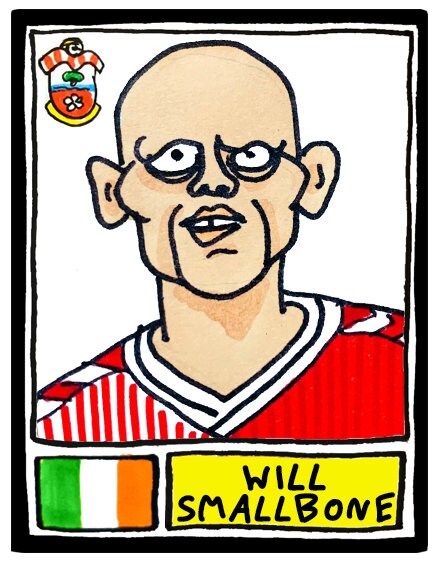 Southampton Vol 2 - No Score Draws Saints Going Up Edition - A3 print of 24 wonky hand-drawn Panini-doodles of Saint's 23/24 Playoff Winners