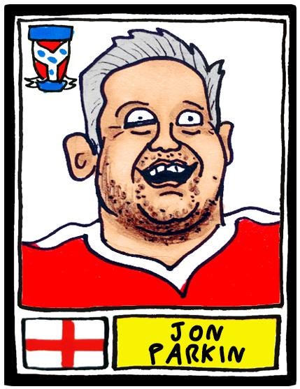 York City - No Score Draws Minstermen Edition - A3 print of 36 hand-drawn Panini-style Doodles of YCFC Icons - Wonky football art