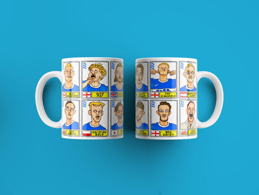 Birmingham City Vol 2 No Score Draws Mug Set - Set of TWO DIFFERENT 11oz Mugs with Wonky Panini-Doodles of BCFC's's 24/25 League One Winners