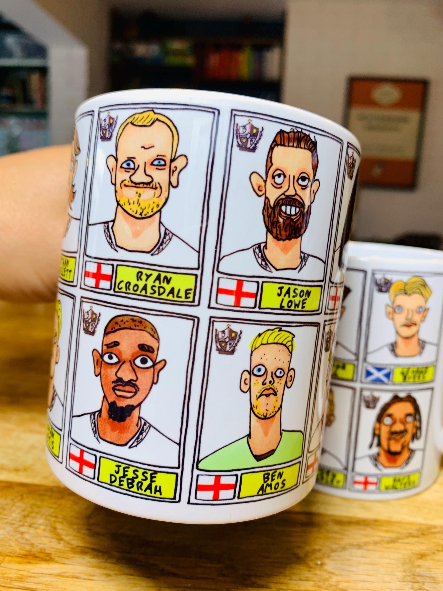 Port Vale Going Up No Score Draws Mug Set - Set of TWO DIFFERENT 11oz Ceramic Mugs with 24 Wonky Panini-Doodles of PVFC's 24-25 Team