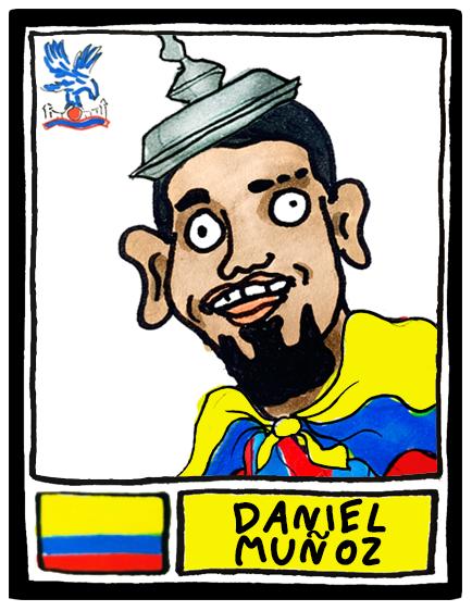 Crystal Palace Vol 2 - No Score Draws Eagles 24/25 Edition - A3 print of 24 Wonky Panini-style Doodles Of Oliver Glasner's 24/25 CPFC Squad