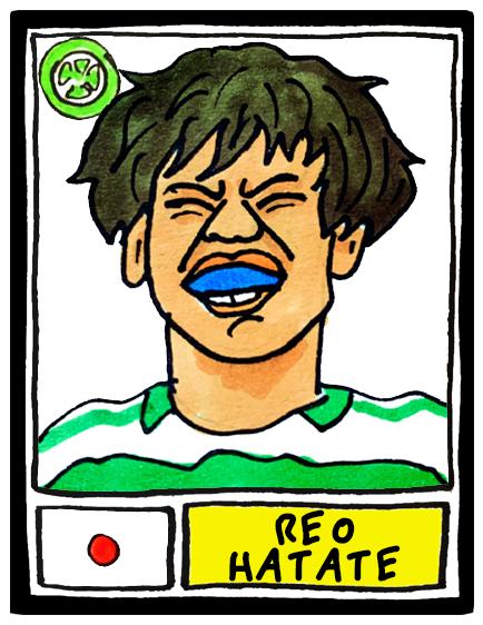 Celtic Vol 4 - No Score Draws Bhoys 24-25 Edition - A3 print of 24 hand-drawn Panini-style Doodles of Brendan Rogers 24-25 SPL Champions