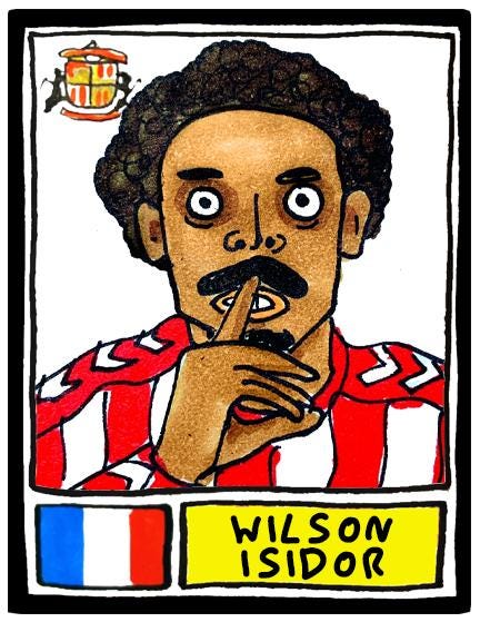 Sunderland Volume 4 - No Score Draws Going Up Edition - A3 print of 24 Wonky-Style Doodles Of SAFC's 24/25 Black Cats Promotion Winners