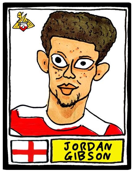 Doncaster Rovers - No Score Draws Donny Going Up Edition - A3 print of 24 hand-drawn Panini-doodles Of DRFC's 24/25 Promotion Squad