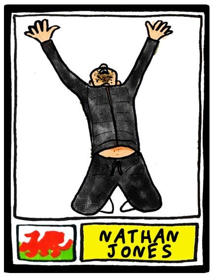 Charlton Athletic Vol 2 - No Score Draws Addicks Going Up Edition - A3 print of 24 Wonky Doodles of CAFC's 24-25 Promotion Playoff Winners