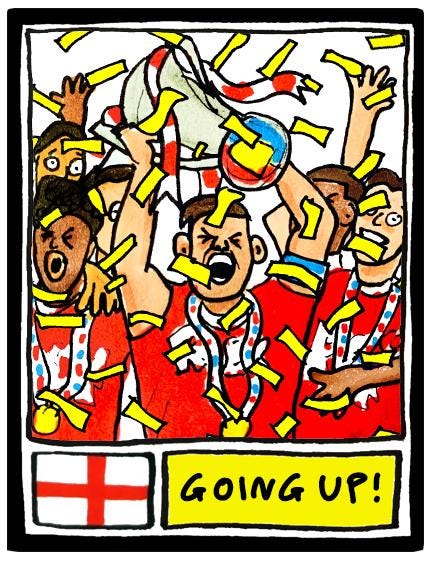 Charlton Athletic Vol 2 - No Score Draws Addicks Going Up Edition - A3 print of 24 Wonky Doodles of CAFC's 24-25 Promotion Playoff Winners