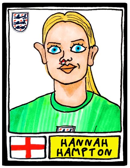 England Lionesses Vol 3 - No Score Draws Lionesses '25 Edition - A3 print of 24 wonky Panini-doodles of England Women's Euro 2025 WINNERS