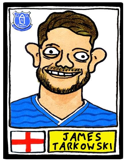 Everton 25/26 - No Score Draws Toffees 25/26 Edition - A3 print of 24 Wonky Panini-Style No Score Draws Doodles Of David Moyes's EFC Squad