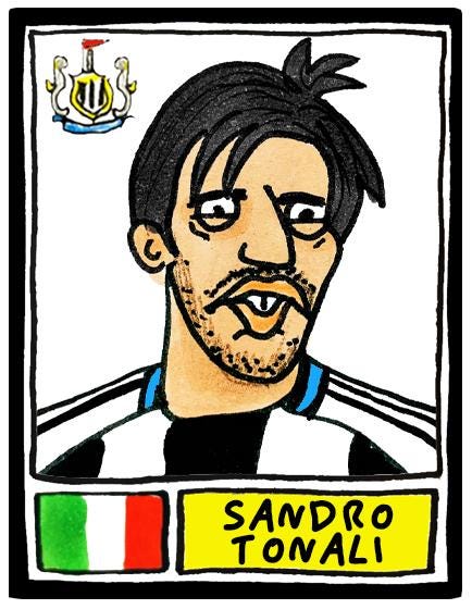 Newcastle United 25/26 - No Score Draws Toon Edition - A3 Print Of 26 Wonky No Score Draws Panini-style Doodles Of NUFC's 25/26 Magpies