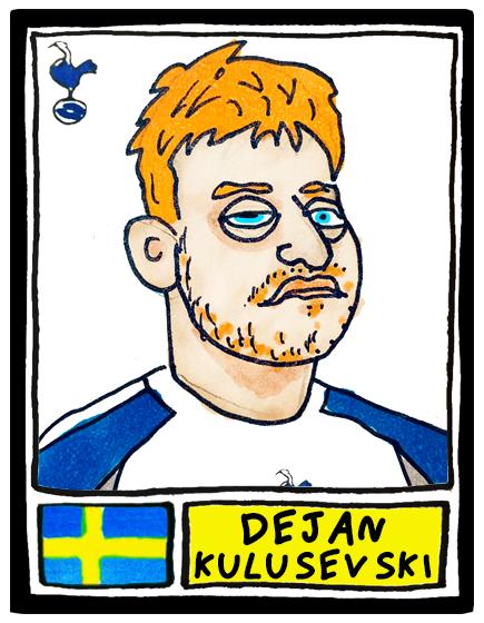 Spurs 25/26 - No Score Draws COYS 25/26 Edition - A3 print of 28 Wonky Panini-style Football Doodles of Tottenham Hotspur's 25/26 Squad