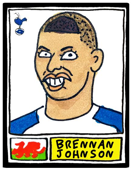 Spurs 25/26 - No Score Draws COYS 25/26 Edition - A3 print of 28 Wonky Panini-style Football Doodles of Tottenham Hotspur's 25/26 Squad