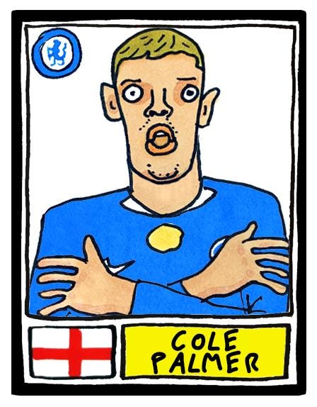 Chelsea 25/26 - No Score Draws Stamford Bridge 25/26 Edition - A3 Print Of 28 Wonky No Score Draws Panini-style Doodles Of Maresca's CFC