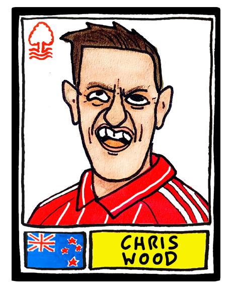 Nottingham Forest Vol 6 - No Score Draw City Ground 25/26 Edition - A3 print of 27 Wonky Hand-Drawn Panini-doodles of NFFC's 25/26 Squad