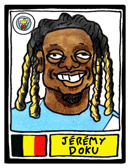 Man City 25/26 - No Score Draws Pep 25/26 Edition - A3 Print Of 24 Wonky No Score Draws Panini-style Doodles Of Guardiola's Manchester City