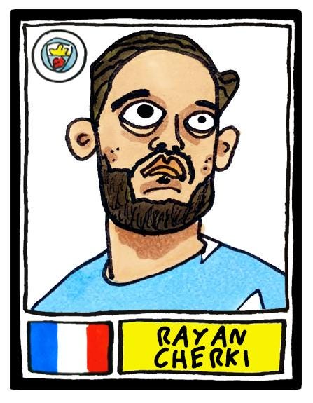 Man City 25/26 - No Score Draws Pep 25/26 Edition - A3 Print Of 24 Wonky No Score Draws Panini-style Doodles Of Guardiola's Manchester City