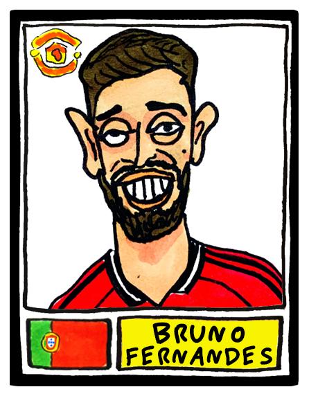 Man Utd 25/26 - No Score Draws Red Devils 25/26 Edition - A3 Print Of 24 Wonky No Score Draws Panini-Doodles Of Amorim's Manchester United