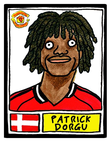 Man Utd 25/26 - No Score Draws Red Devils 25/26 Edition - A3 Print Of 24 Wonky No Score Draws Panini-Doodles Of Amorim's Manchester United