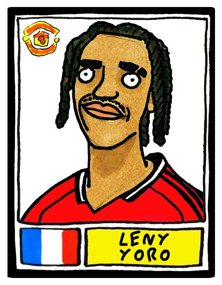 Man Utd 25/26 - No Score Draws Red Devils 25/26 Edition - A3 Print Of 24 Wonky No Score Draws Panini-Doodles Of Amorim's Manchester United