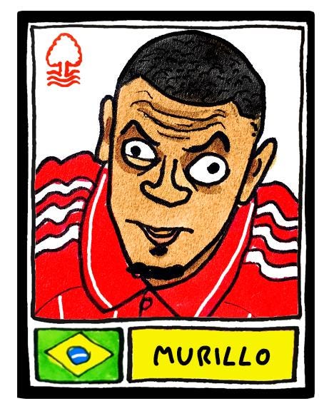 Nottingham Forest Vol 6 - No Score Draw City Ground 25/26 Edition - A3 print of 27 Wonky Hand-Drawn Panini-doodles of NFFC's 25/26 Squad