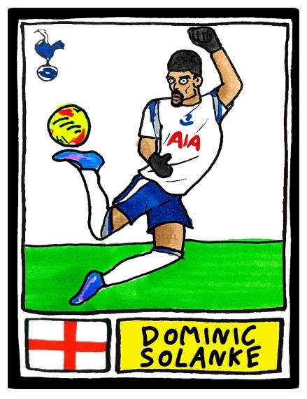 Spurs 25/26 - No Score Draws COYS 25/26 Edition - A3 print of 28 Wonky Panini-style Football Doodles of Tottenham Hotspur's 25/26 Squad