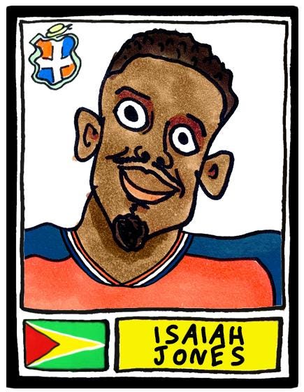 Luton Town Vol 4 - No Score Draws 'El Hattico' Edition - A3 print of 26 Wonky Panini-style Doodles of LTFC's 25/26 Wembley Winners