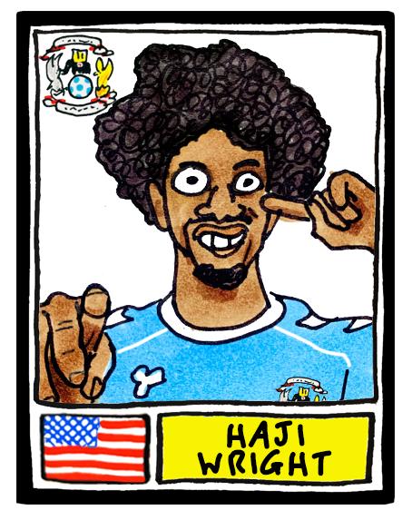 Coventry City Vol 2 - No Score Draws Sky Blues Going Up Edition - A3 print of 24 Wonky Panini-Style Doodles Of CCFC's Promotion-Winning Side