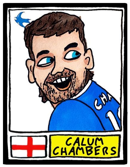 Cardiff City Vol 2 - No Score Draws Bluebirds Going Up Edition - A3 print of 24 Wonky Panini-Style Doodles Of CCFC's Promotion-Winning Side