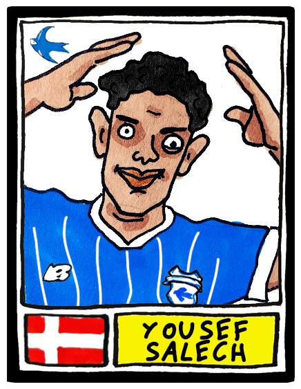 Cardiff City Vol 2 - No Score Draws Bluebirds Going Up Edition - A3 print of 24 Wonky Panini-Style Doodles Of CCFC's Promotion-Winning Side