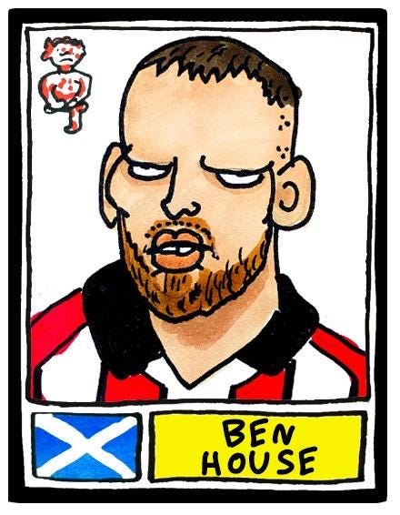 Lincoln City Vol 2 - No Score Draws Imps Going Up Edition - A3 print of 24 Wonky Panini-Style No Score Draws Doodles Of LCFC's 25/26 Side