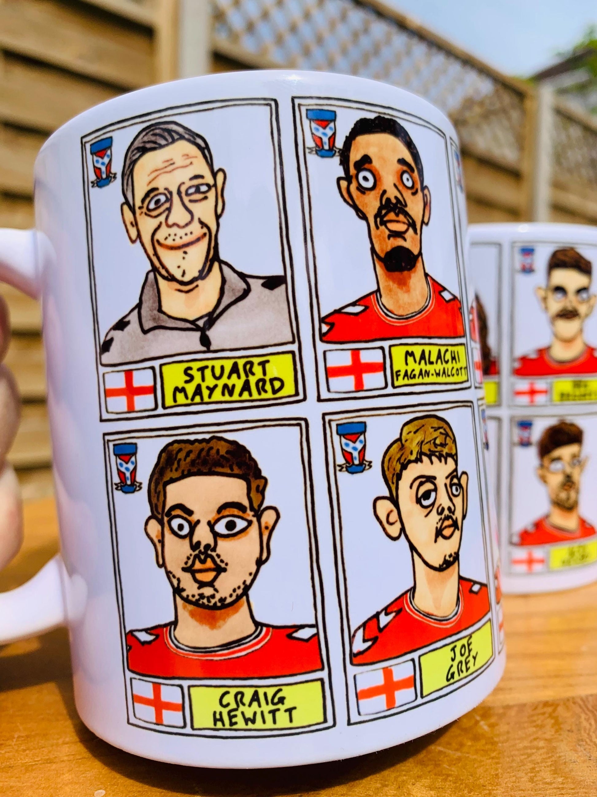 York City Vol 2 - No Score Draws Minstermen Going Up Mug Set - Set of TWO DIFFERENT 11oz Mugs with Wonky Panini-Doodles of YCFC's 25/26 Side