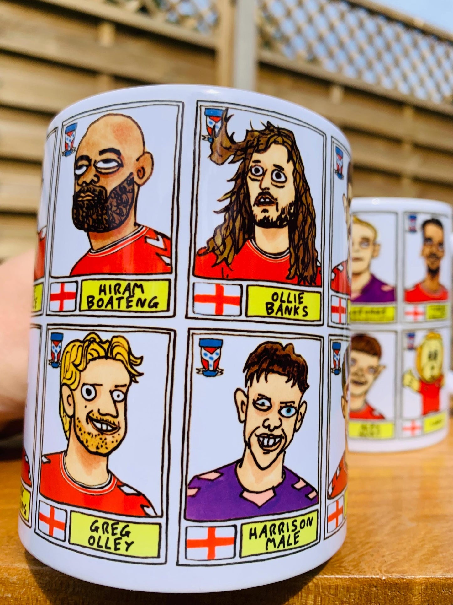 York City Vol 2 - No Score Draws Minstermen Going Up Mug Set - Set of TWO DIFFERENT 11oz Mugs with Wonky Panini-Doodles of YCFC's 25/26 Side