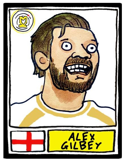 MK Dons - No Score Draws Dons Going Up Edition - A3 print of 26 Hand-Drawn Panini-style Wonky MKDFC 25/26 Promotion-Winners Poster Print